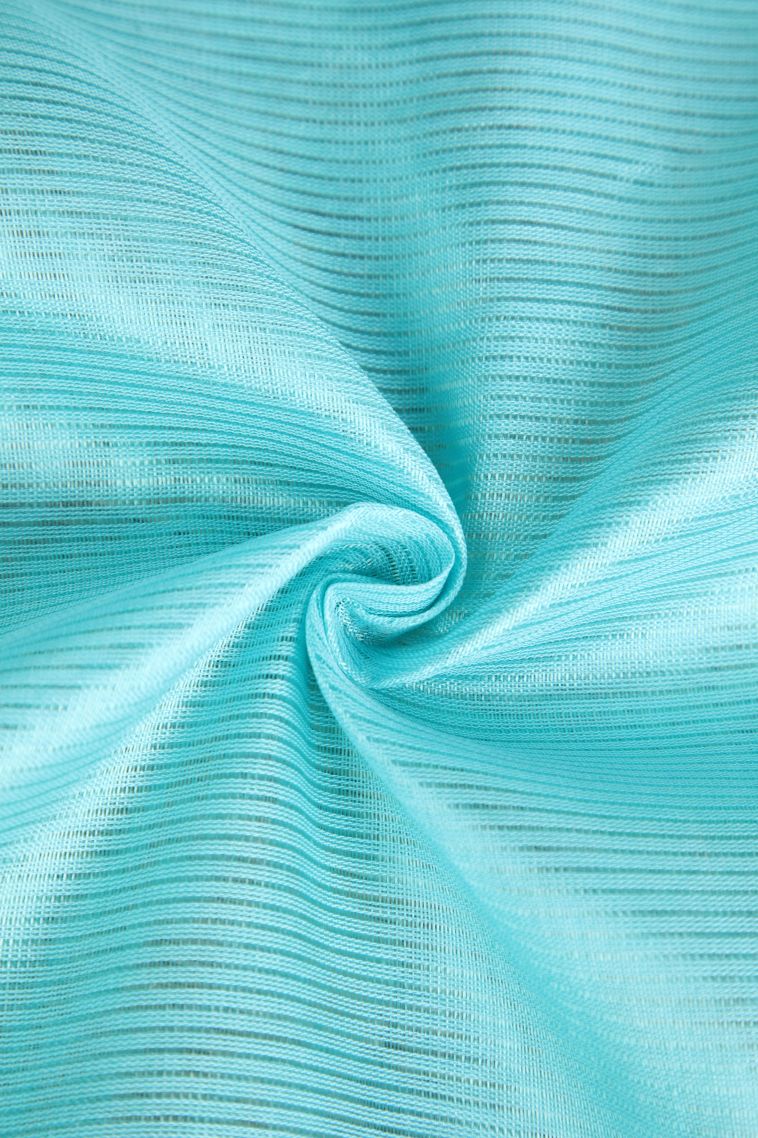 Arctic Blue Cotton Sarees with Gold Zari Plain view 4