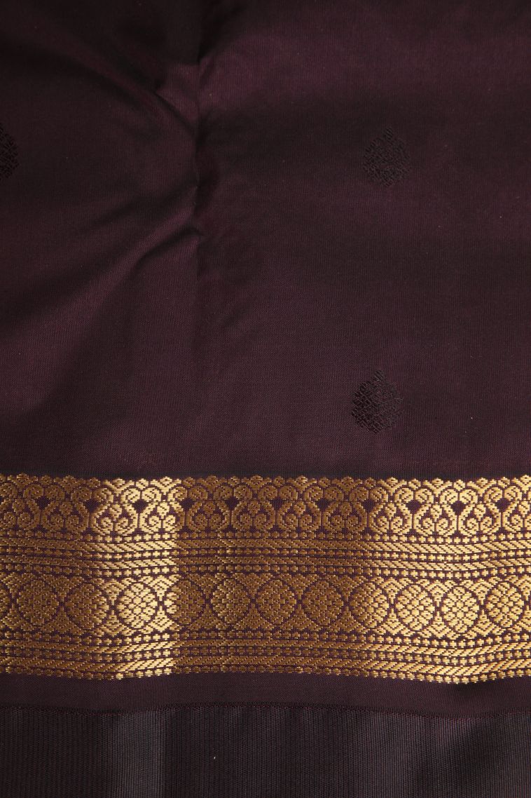 Lemon Yellow Soft Silk Saree with Gold Zari Floral Puttas view 3