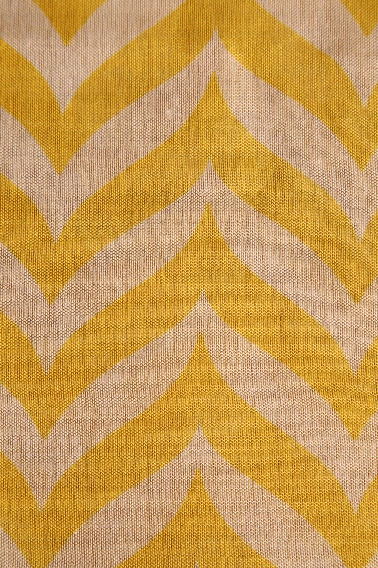 Gold Tissue Silk Sarees with Gold Zari Zig Zag Pattern view 3