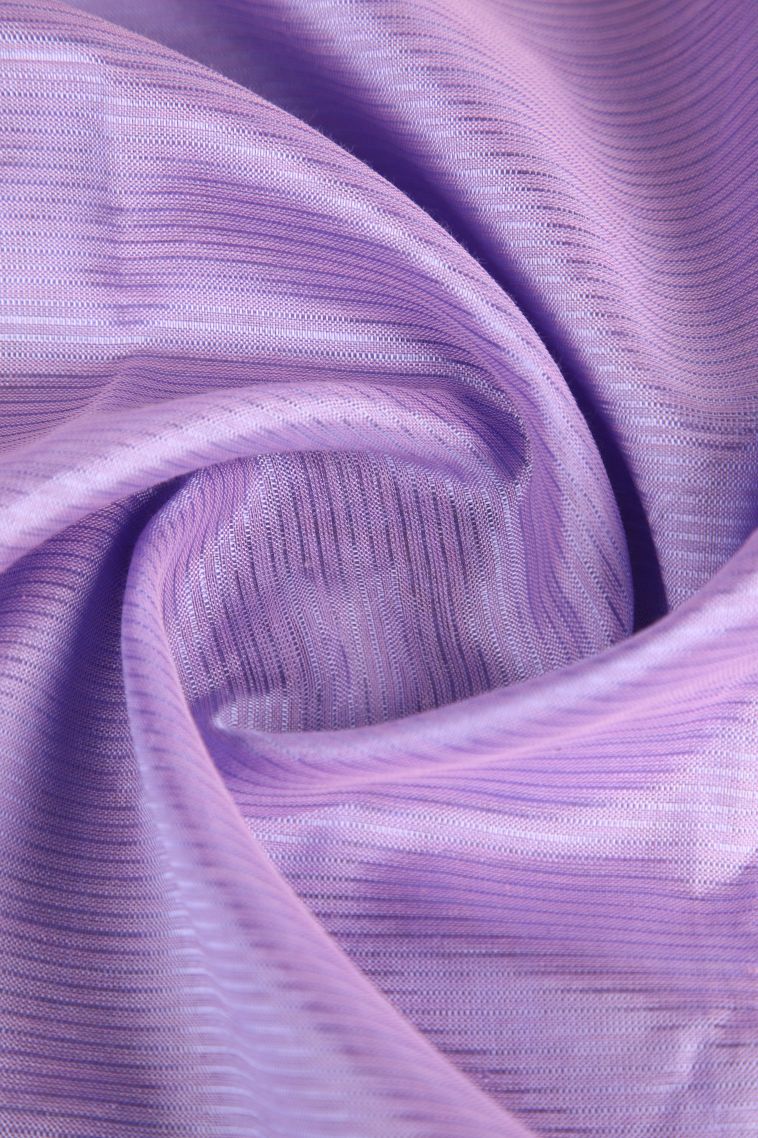 Periwinkle Purple Cotton Sarees with Gold Zari Plain view 4