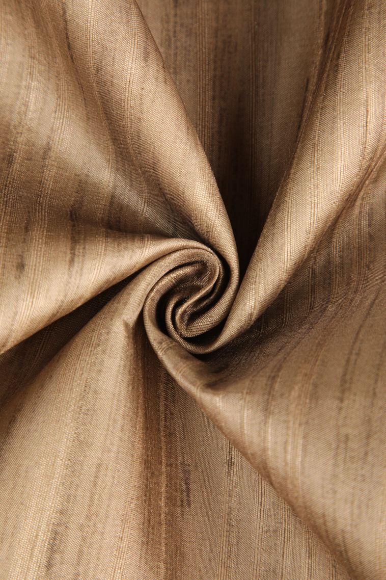 Tortilla Brown Semi Tussar Silk with Without Zari Zari Plain view 4