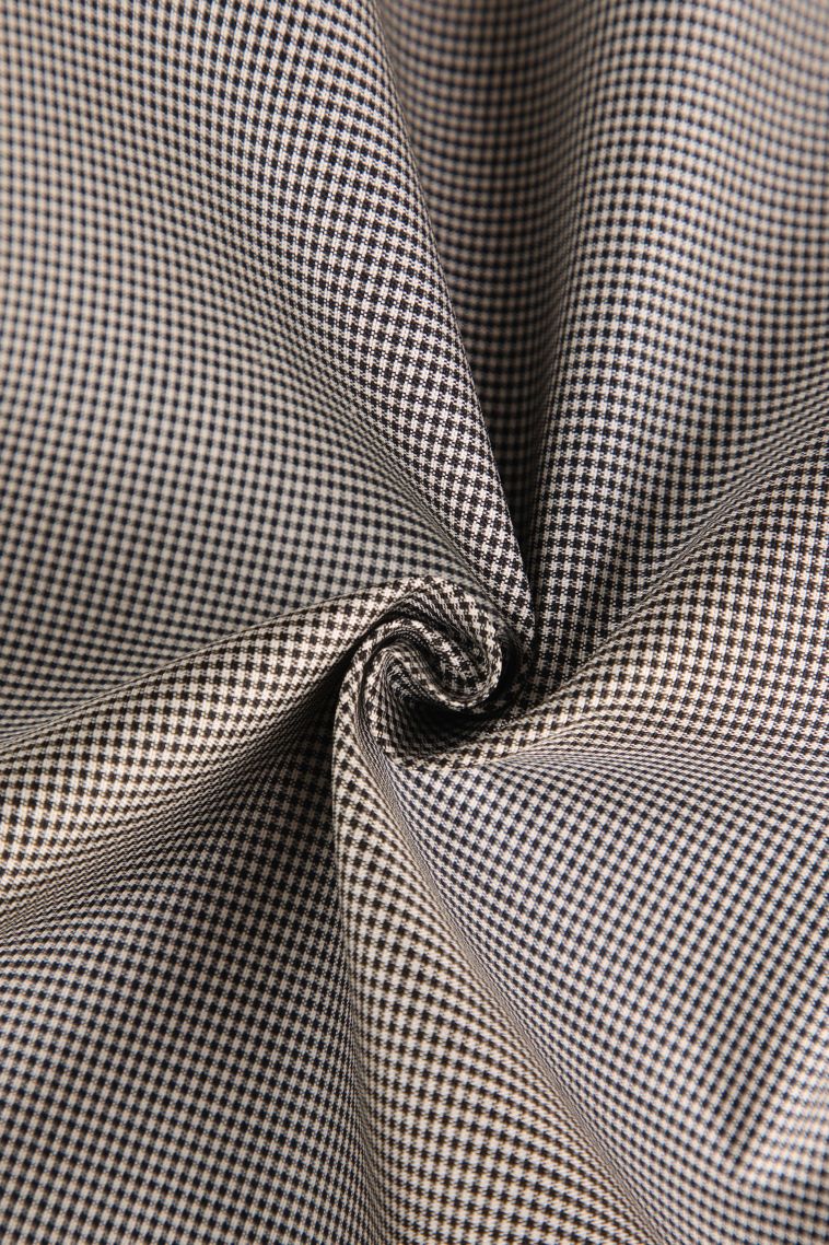 Gray Black Kanchipuram Silk Sarees with Gold Zari Checks view 4