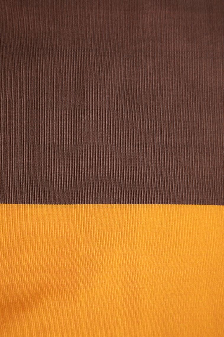 Caramel Brown Visiri Madippu Silk Sarees with Gold Zari Geometric Shapes view 3