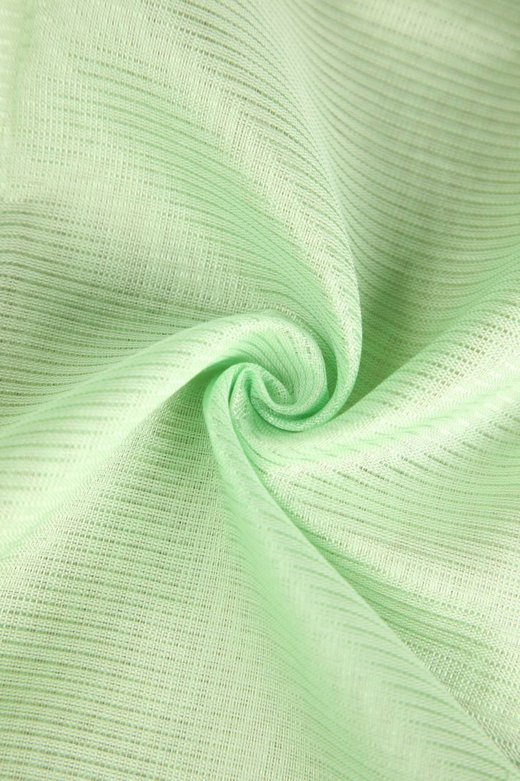 Mint Green Cotton Sarees with Gold Zari Plain view 4