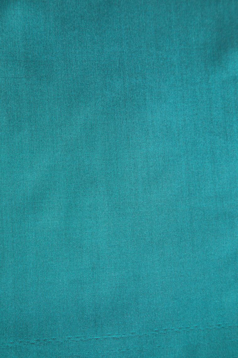 Azure Blue Soft Silk Saree with Copper Zari Kolam Pattern view 3