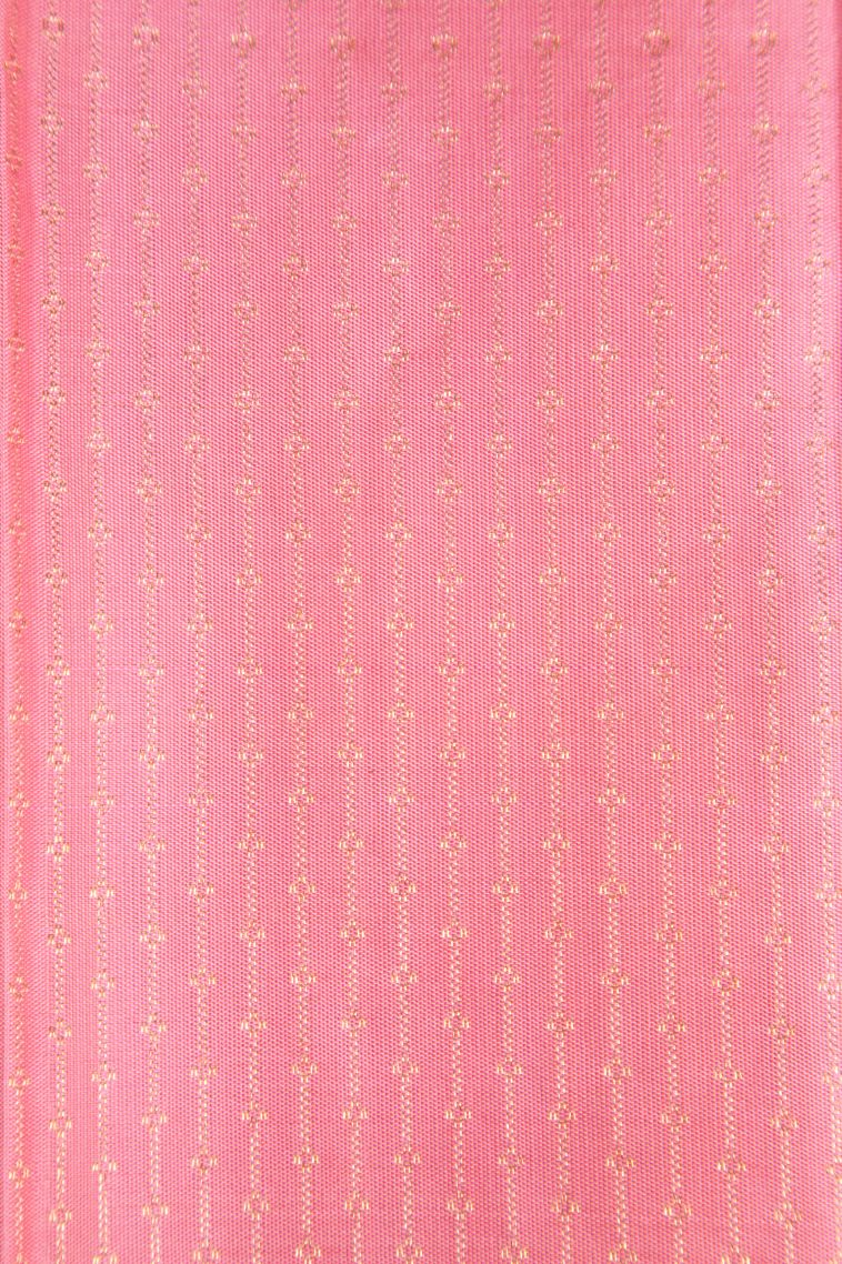 Chartreuse Green Kanchipuram Silk Sarees with Gold Zari Peacock Motifs view 3