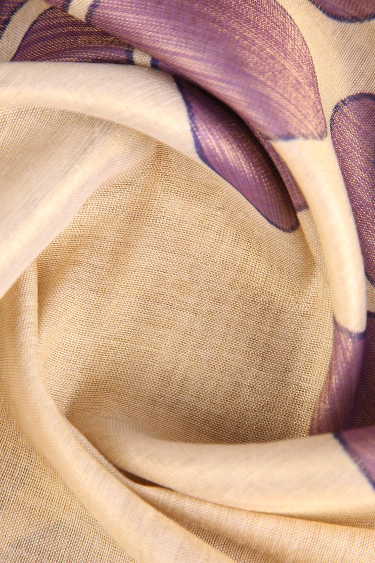 Vanilla Custard Yellow Tissue Silk Sarees with Gold Zari Floral Puttas view 4