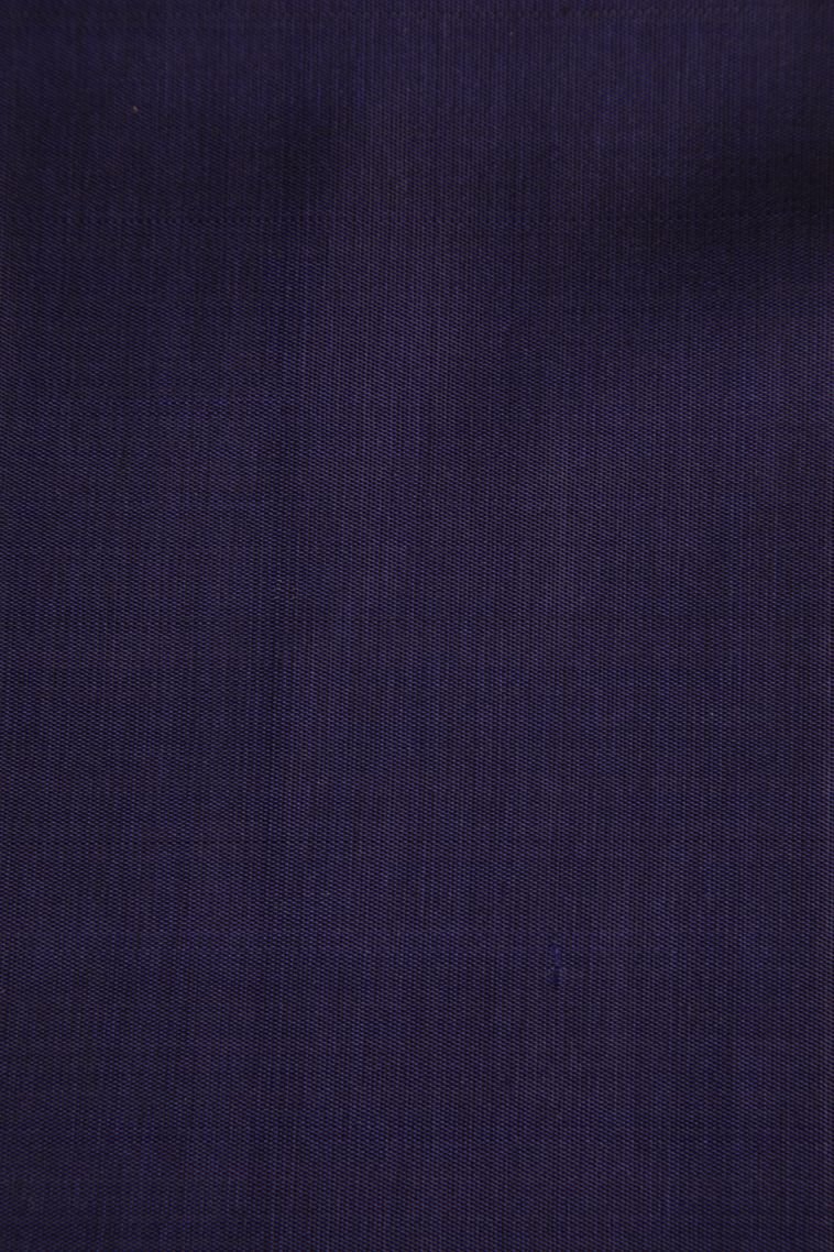 Indigo Blue Kanchipuram Silk Sarees with Gold Zari Straipes And Puttas view 3