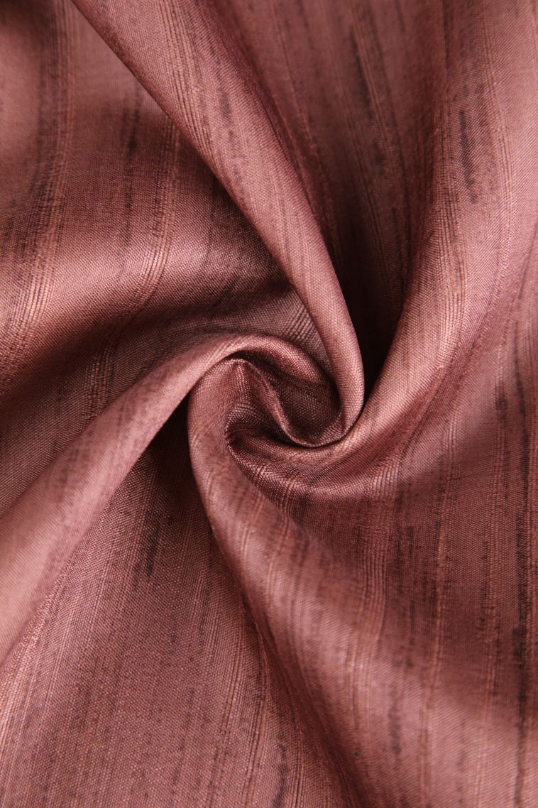 Blush Red Semi Tussar Silk with Without Zari Zari Plain view 4