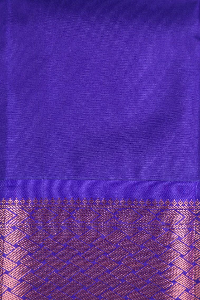 Peanut Brown Visiri Madippu Silk Sarees with Copper Zari Floral Patterns view 3