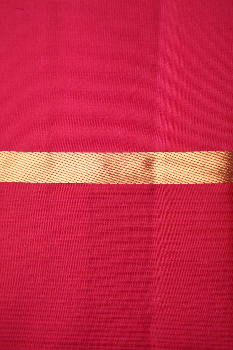 Merigold Orange Soft Silk Saree with Gold Zari Rain Drops Mottif view 3