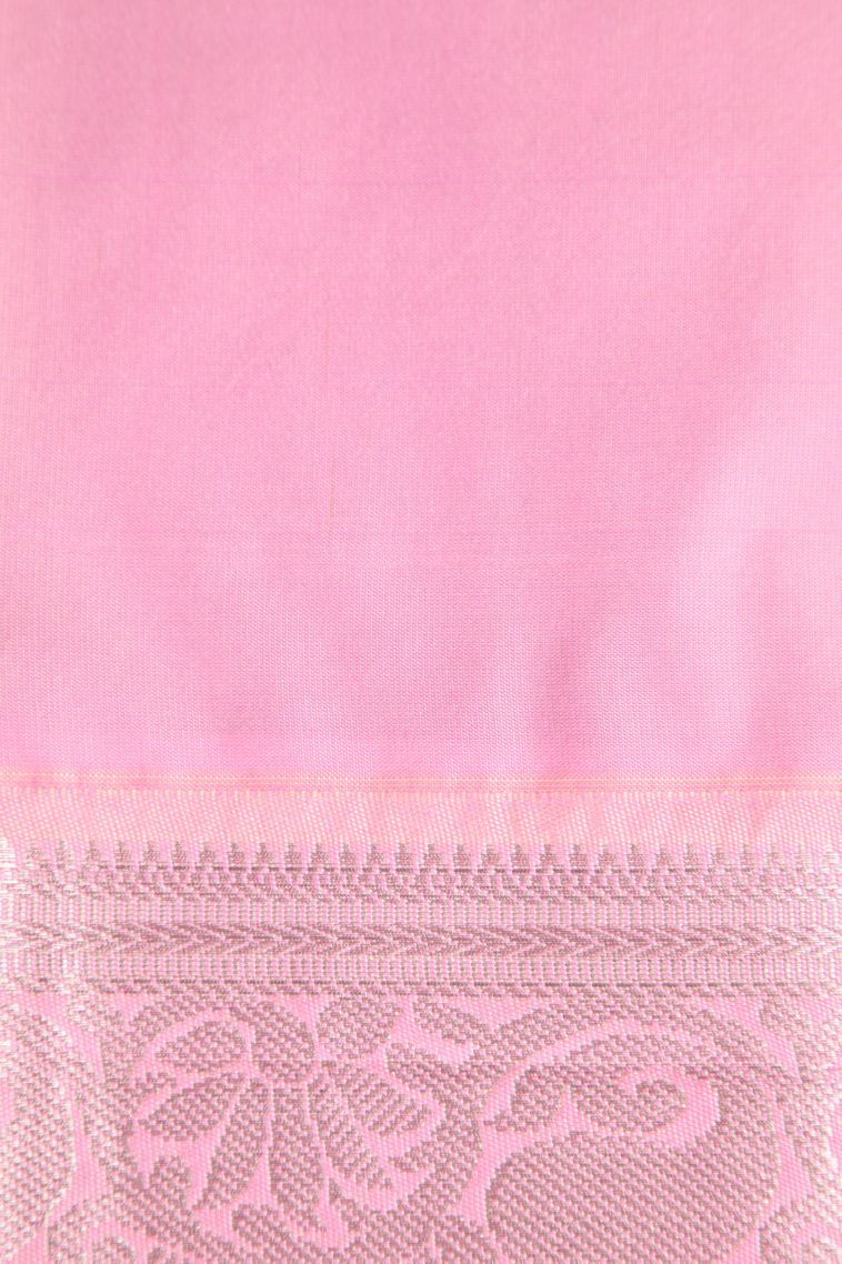 Admiral Blue Visiri Madippu Silk Sarees with Silver Zari Paisley (mango Design) view 3