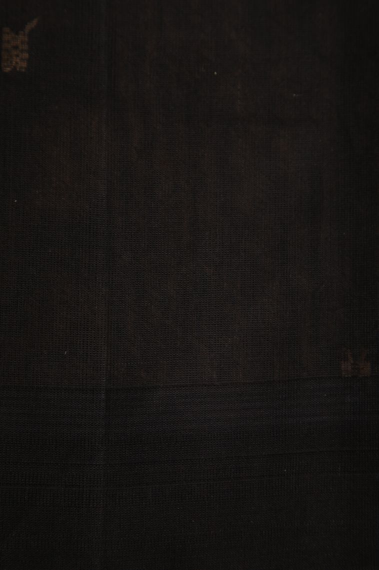 Tortilla Brown Kanchi Cotton Sarees with Without Zari Zari Buttis (small Dots Or Motifs) view 3