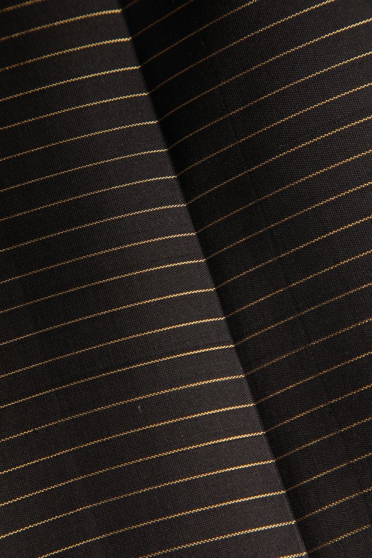 Jungle Black Kanchipuram Silk Sarees with Gold Zari Checks view 3