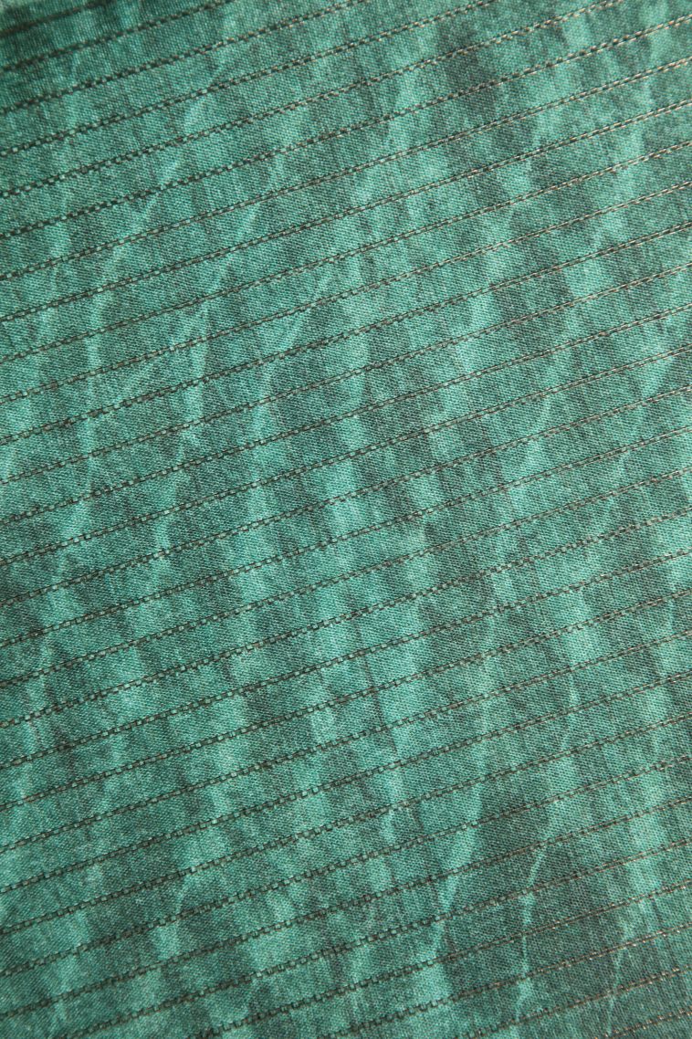 Seafoam Green Semi Tussar Silk with Gold Zari Pathik Motifs view 3