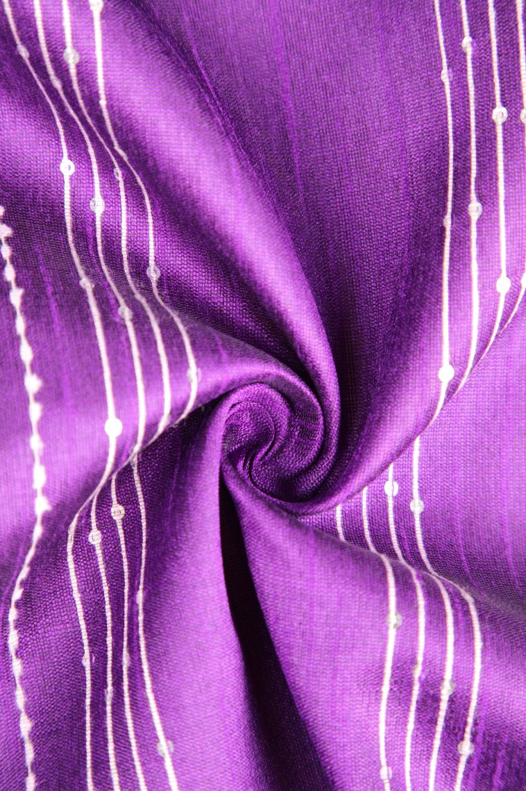 Bubble Purple Jute Sarees with Thread Zari Thred Weaving view 4