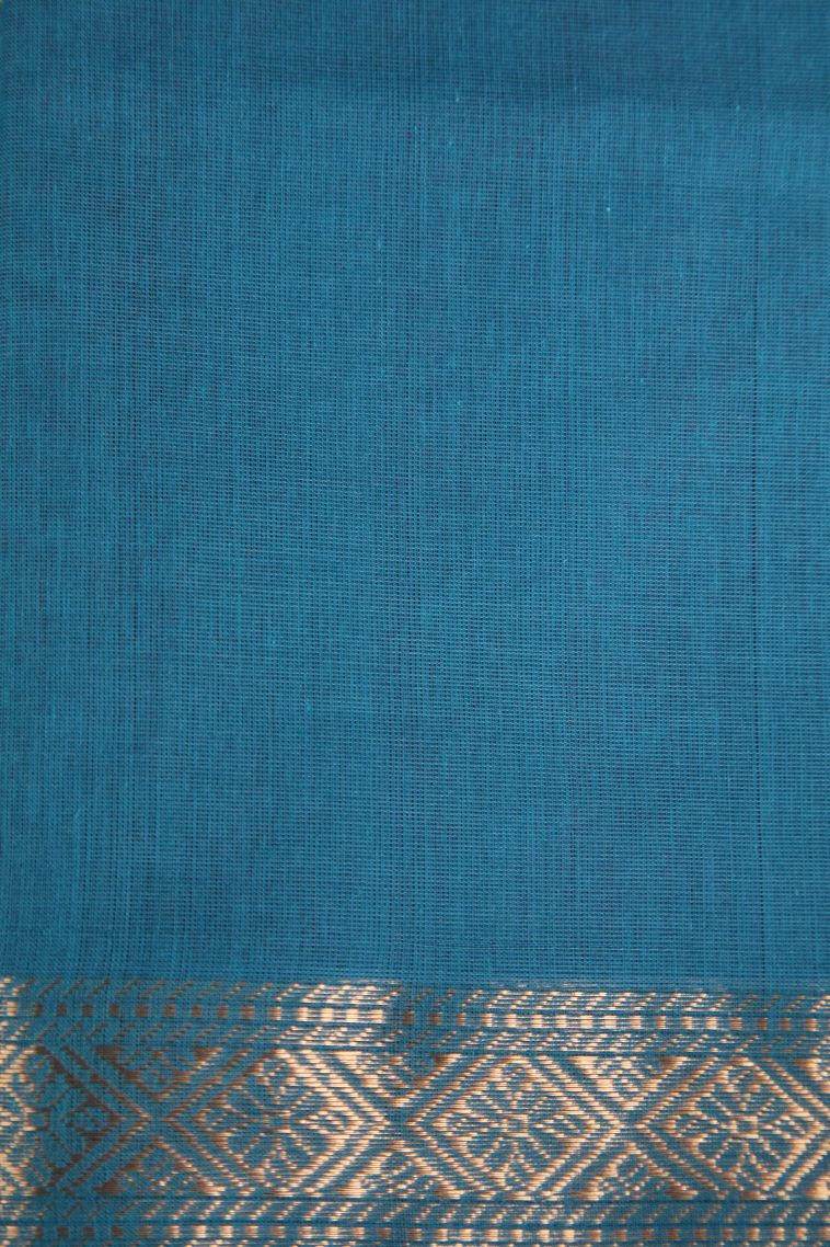 Strawberry Pink Pure Handloom Kovai Cotton with Without Zari Zari Floral Puttas view 3