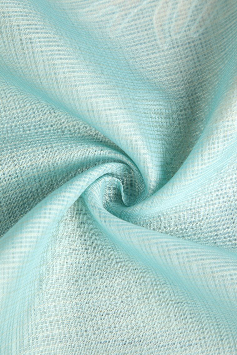 Sapphire Blue Manipuri Cotton Sarees with Without Zari Zari Embroidary view 4