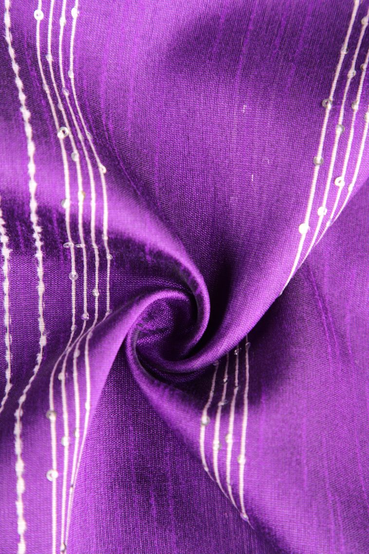 Orchid Purple Jute Sarees with Thread Zari Thred Weaving view 4