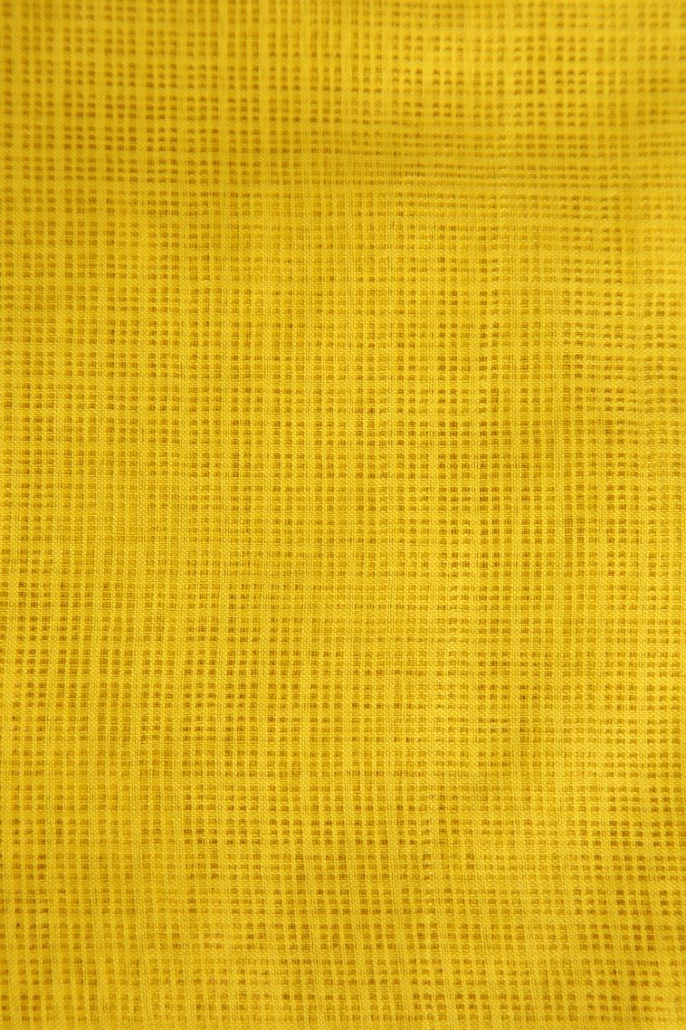 Lemon Yellow Manipuri Cotton Sarees with Without Zari Zari Puttas view 3
