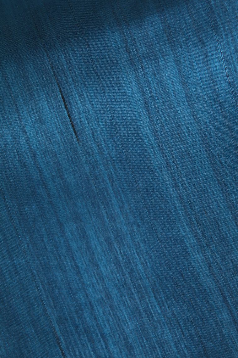 Aegean Blue Semi Tussar Silk with Without Zari Zari Embroidary view 3