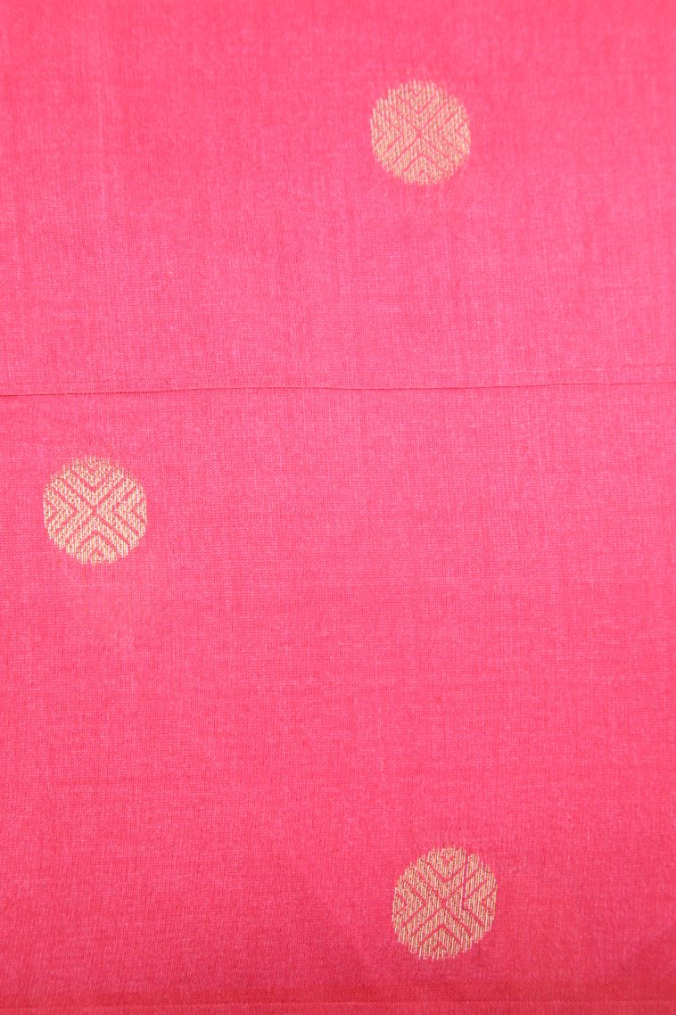 Magenta Purple Tussar Saree with Gold And Silver Zari Geometric Shapes view 3