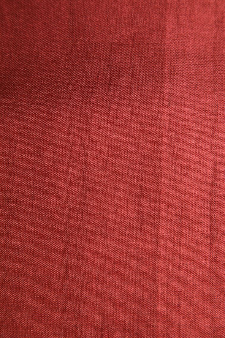 Apple Red Jute Sarees with Gold Zari Checks view 3