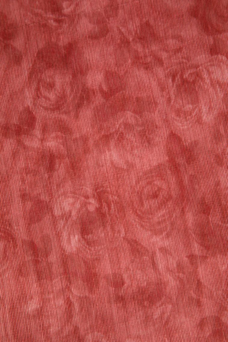 Peach Pink Manipuri Cotton Sarees with Without Zari Zari Floral Patterns view 3