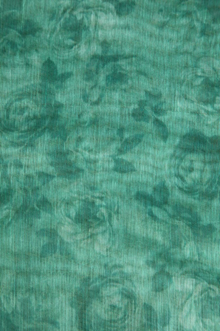 Mint Green Manipuri Cotton Sarees with Without Zari Zari Embroidary view 3