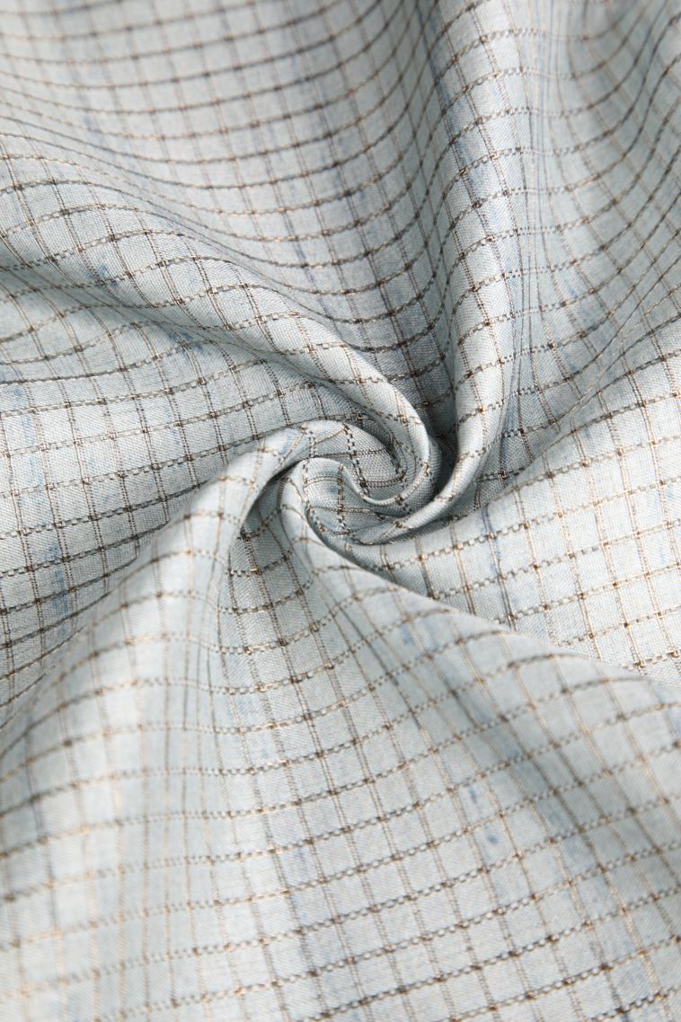 Snow White Semi Tussar Silk with Gold Zari Birds And Floral Pattern view 4