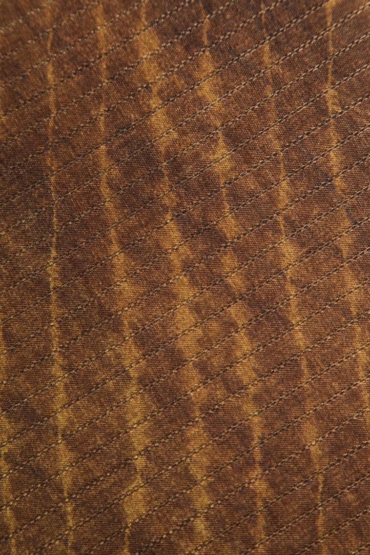 Macaroon Yellow Semi Tussar Silk with Gold Zari Pathik Motifs view 3