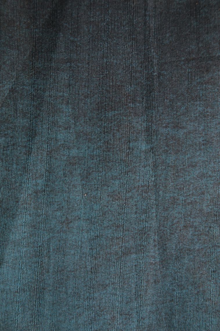 Stone Blue Semi Tussar Silk with Gold Zari Floral Patterns view 3