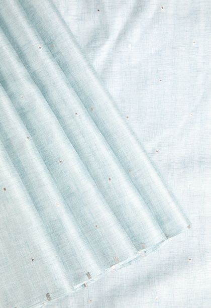 Snow White Jute Sarees with Gold Zari Puttas