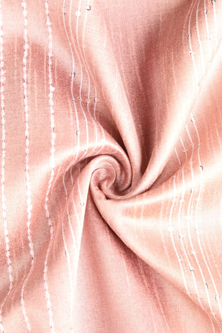 Salmon Pink Jute Sarees with Thread Zari Thred Weaving view 4