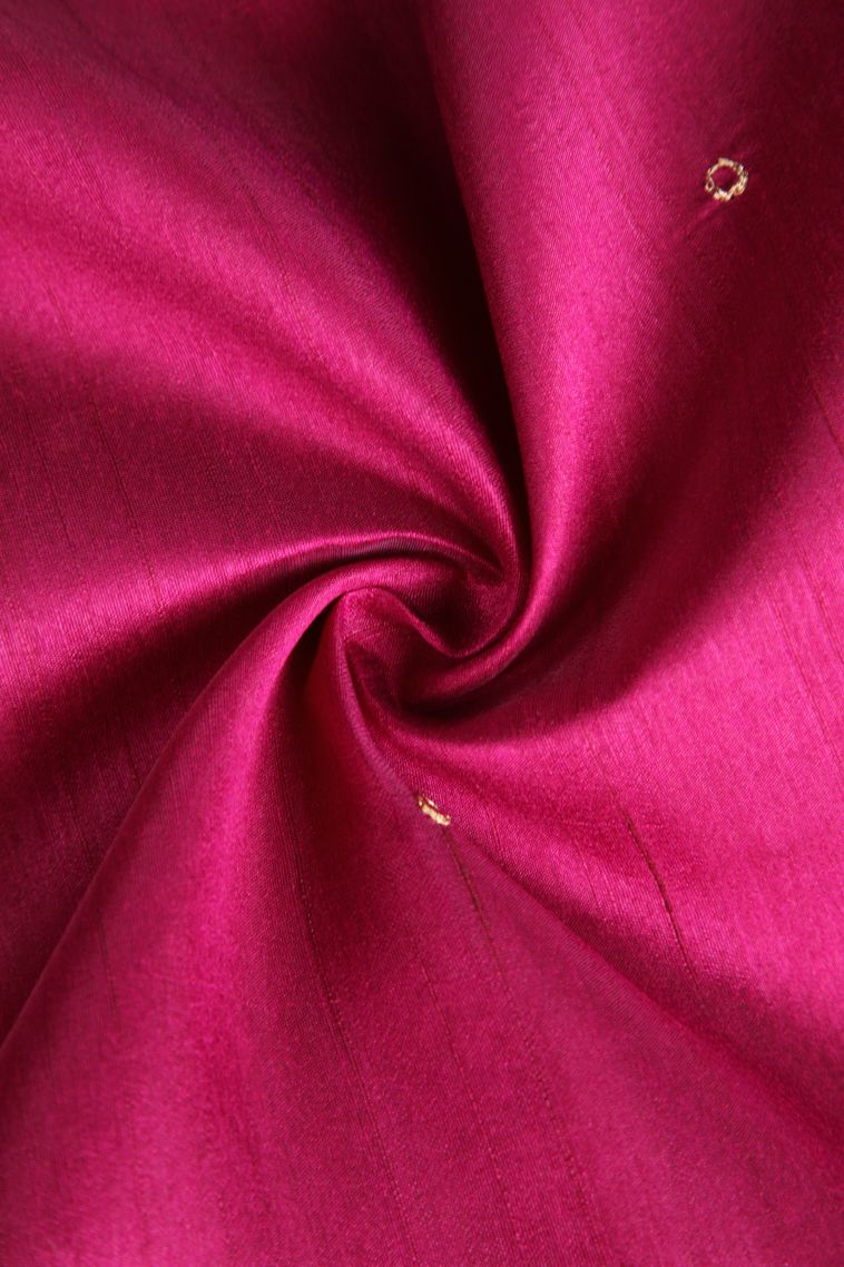 Magenta  Pink Semi Tussar Silk with Without Zari Zari Embroidary view 4