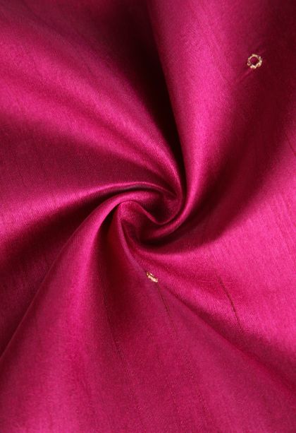 Magenta Pink Semi Tussar Silk with Without Zari Zari Embroidary