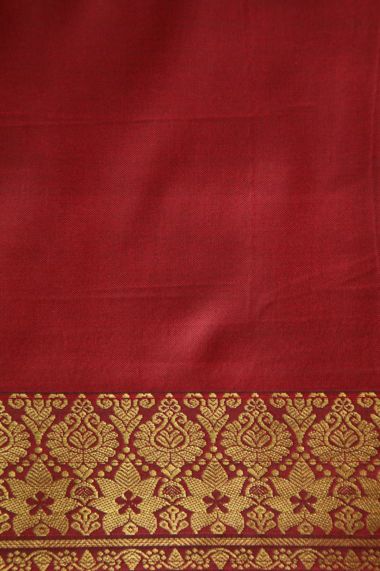 Abbey Black Apoorva Silk Sarees with Gold Zari Plain view 3
