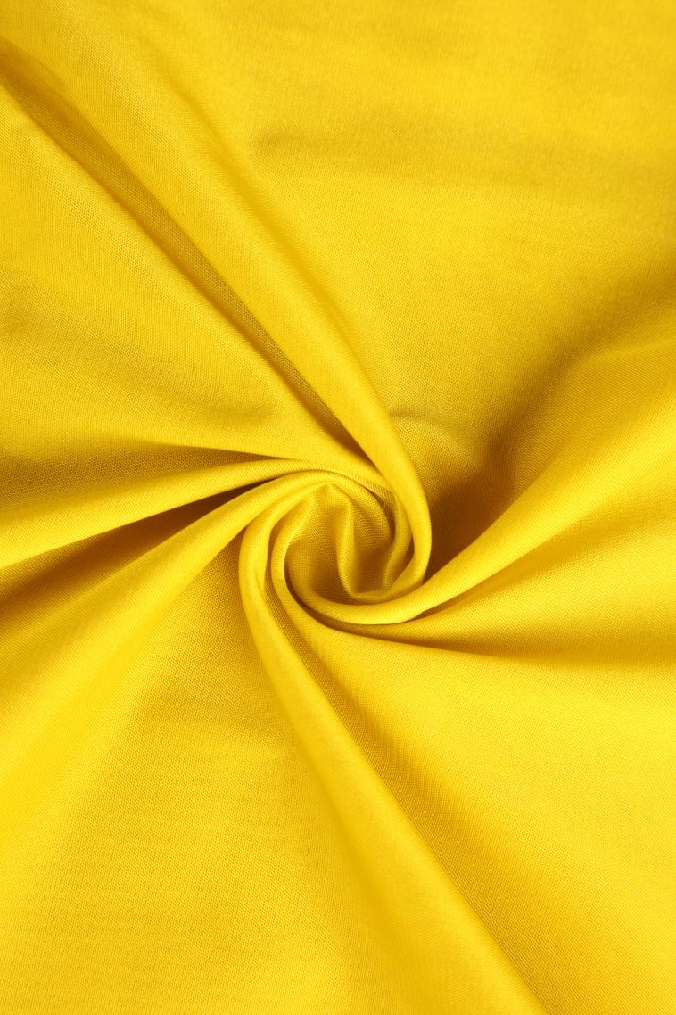 Lemon Yellow Fancy Saree with Gold Zari Plain view 4
