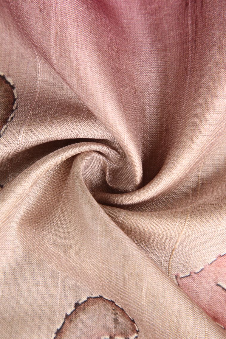 Vanilla Custard Yellow Semi Tussar Silk with Gold Zari Floral Patterns view 4