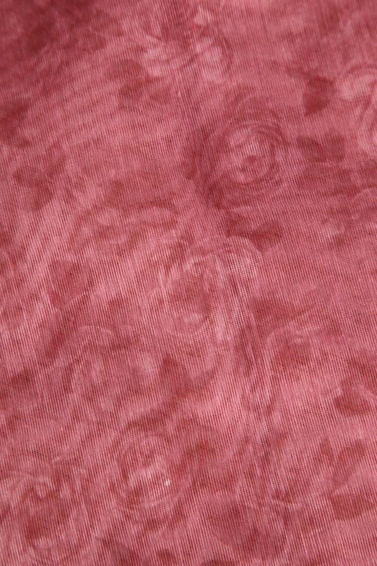 Lemonade Pink Manipuri Cotton Sarees with Without Zari Zari Floral Patterns view 3