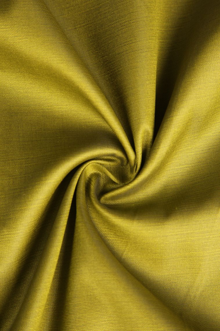Olive Green Apoorva Silk Sarees with Gold Zari Plain view 4