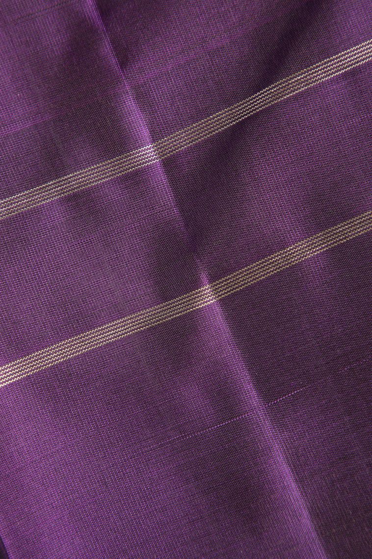 Blush Pink Soft Silk Saree with Gold And Silver Zari Straipes And Puttas view 3