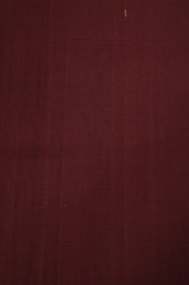 Tawny Brown Pure Handloom Kovai Cotton with Without Zari Zari Floral Patterns view 3