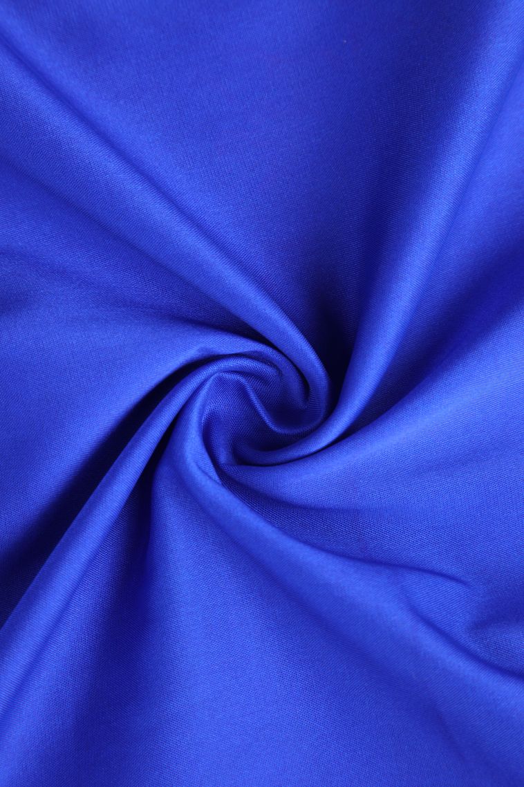 Cobalt Blue Fancy Saree with Gold Zari Plain view 4