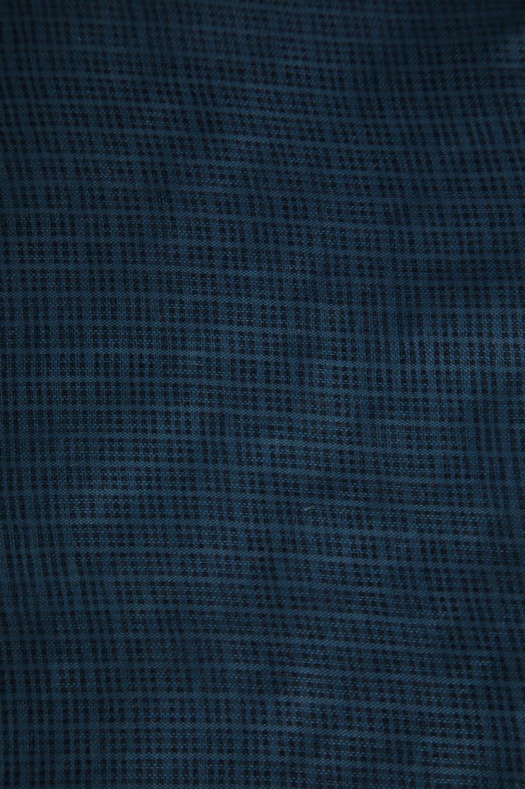 Aegean Blue Manipuri Cotton Sarees with Without Zari Zari Floral Puttas view 3