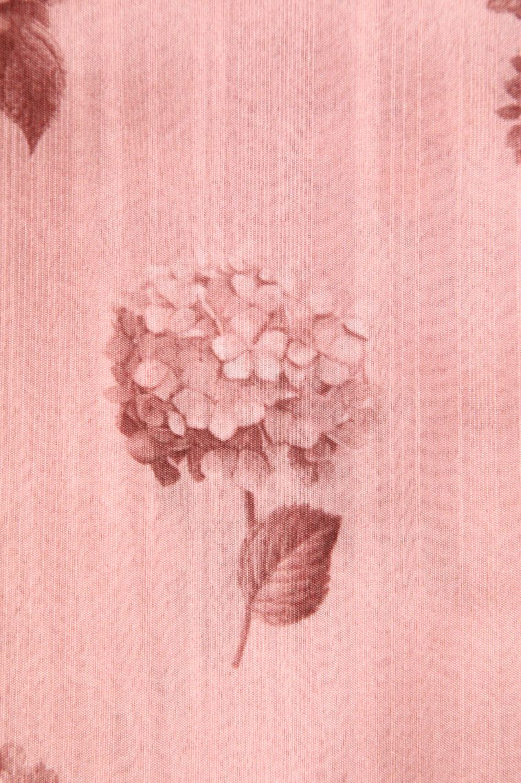 Flamingo Pink Semi Tussar Silk with Without Zari Zari Floral Patterns view 3