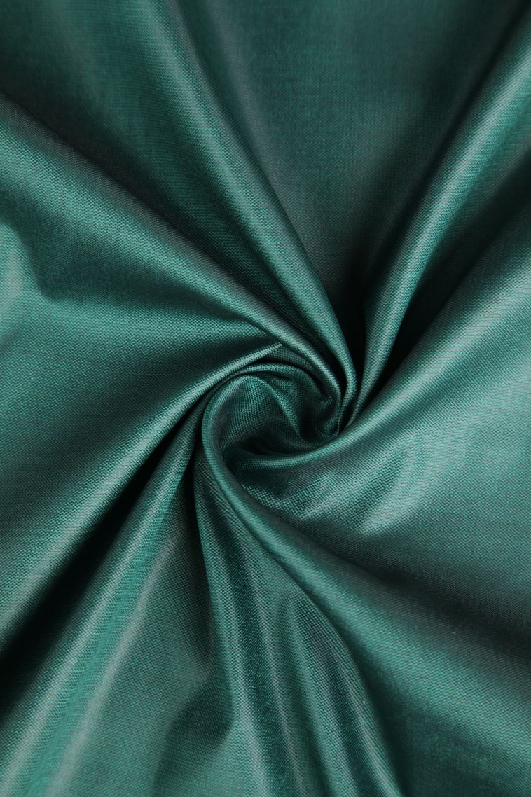 Seaweed Green Apoorva Silk Sarees with Gold Zari Plain view 4