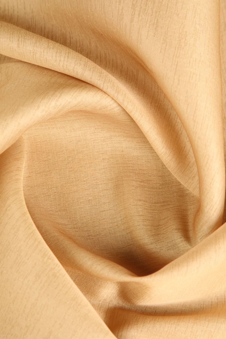 Sepia Yellow Jute Sarees with Silver Zari Plain view 4