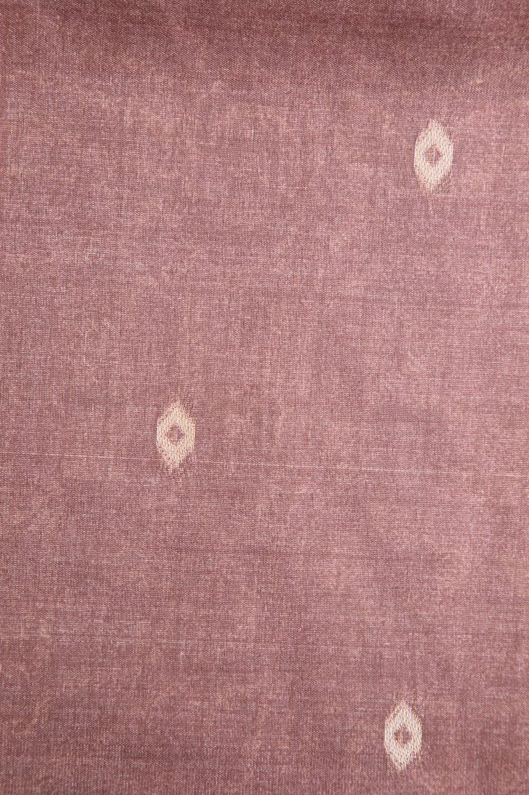 Salmon Pink Tussar Saree with Antic Zari Floral Puttas view 3