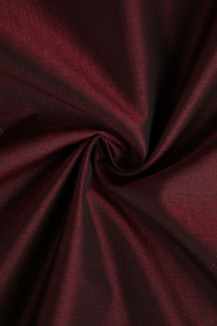 Berry Red Silk Cotton Sarees with Silver Zari Geometric Shapes view 4